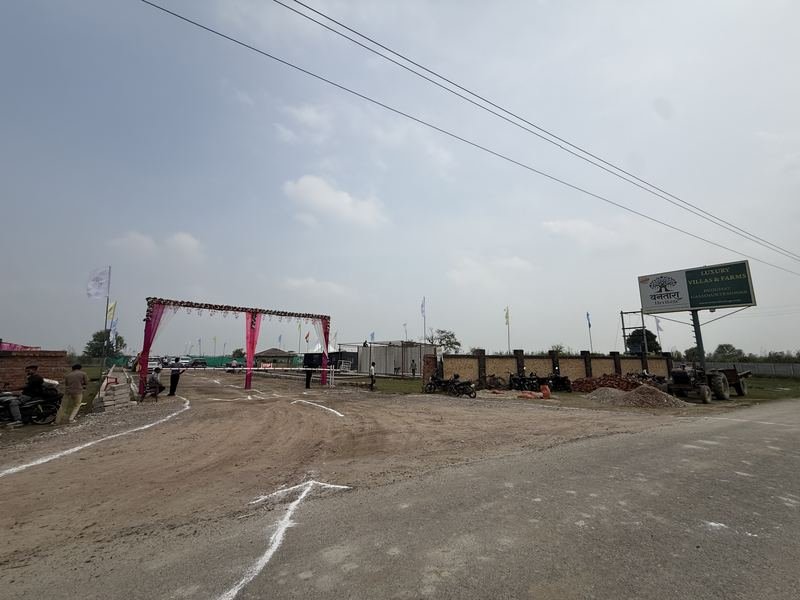 Vantara Heritage Brijghat – Project Site Road with Marked Plots