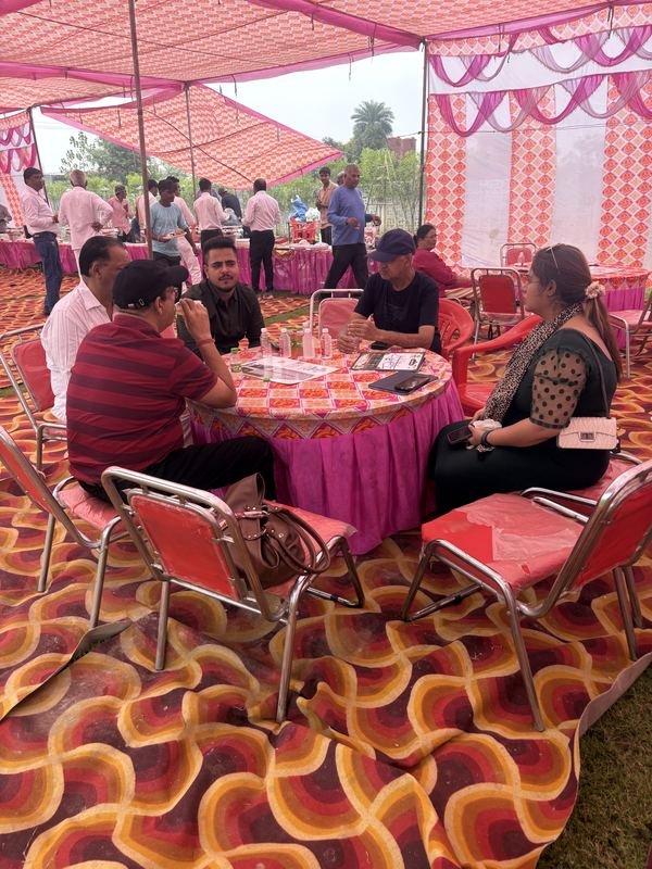 Vantara Heritage Brijghat – Site Visit Hospitality Tent
