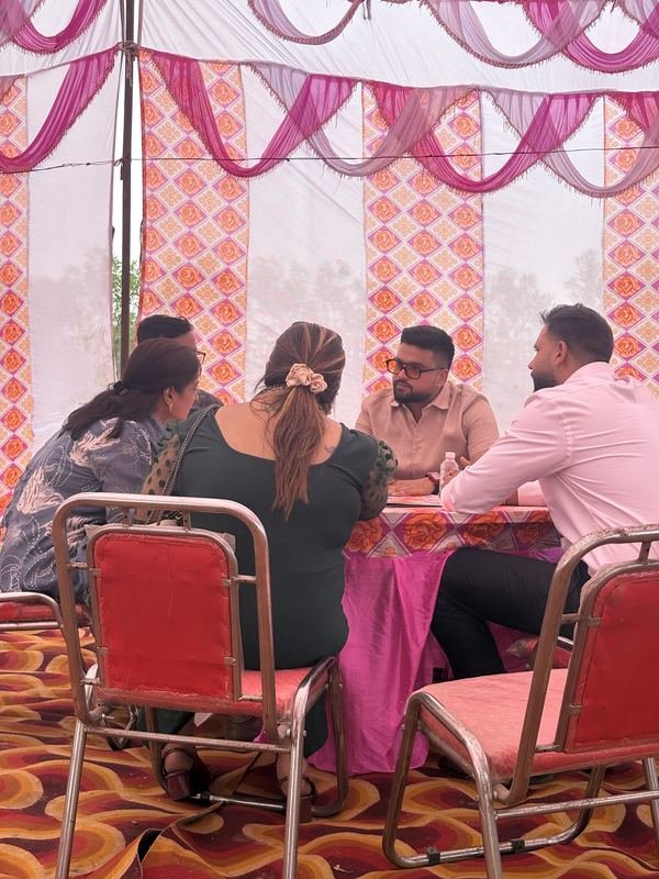 Vantara Heritage Brijghat – Site Visit Hospitality Tent
