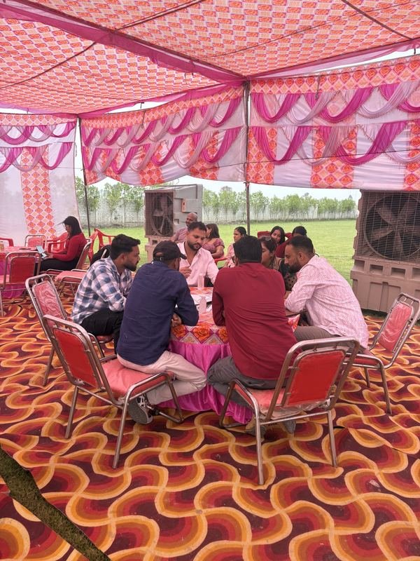 Vantara Heritage Brijghat – Site Visit Hospitality Tent